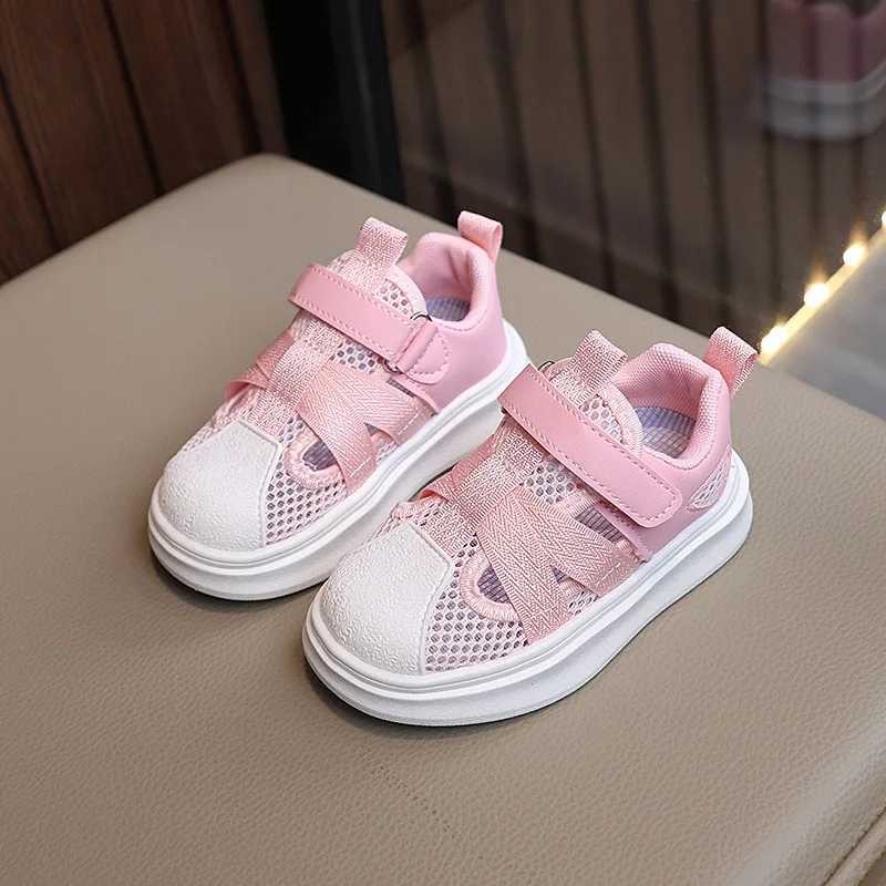 Childrens Mesh Sneakers Spring and Summer New Shell Head Soft Bottom Non-slip Board Shoes in Small Children with Casual Shoes XJ250712