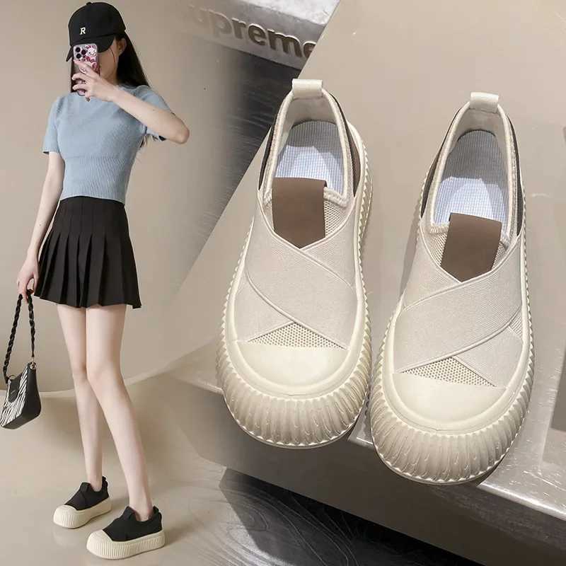 Shoes for Women Platform Woman Sneakers Mesh Skateboard Shoe Breathable Casual Shoe and Foot Pedal Biscuit Shoe Vulcanize Shoes XJ250712