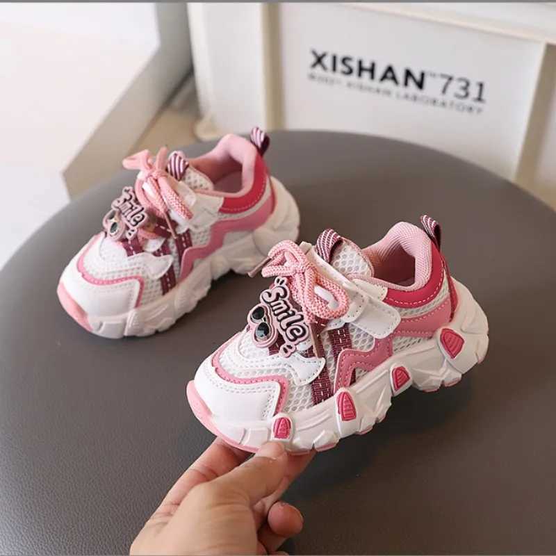2025 Spring Autumn New Childrens Sports Shoes Breathable Mesh Shoes for Girls and Boys Soft Sole Slip-On Casual Shoes XJ250712