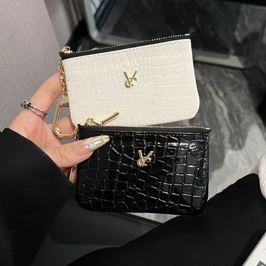 Crocodile KEY POUCH Fashion Womens Mens Ring Credit Card Holder Zipper Coin Purse Keychain Luxury Designers Mini Wallets Bag Leather Handbags gift