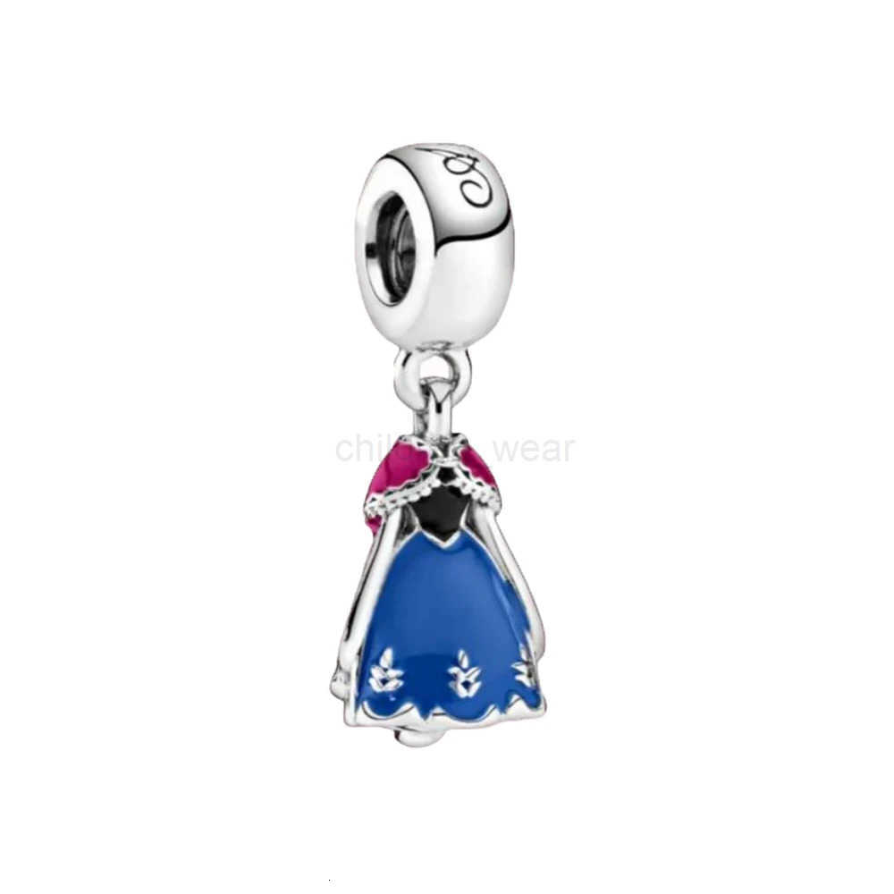 Disney Princess Princesss Dress Strawberry Bear Charms Bead Fit Original Bracelet DIY Jewelry Women Gifts W20250712