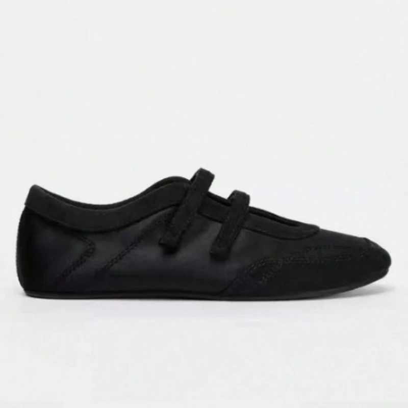 Vintage French Woman Shoe Spring New Round Flat Shoes Fi Mary Jane Shoes Versatile Women Casual Shoes Anti-Slip Ballet Shoes XJ250712