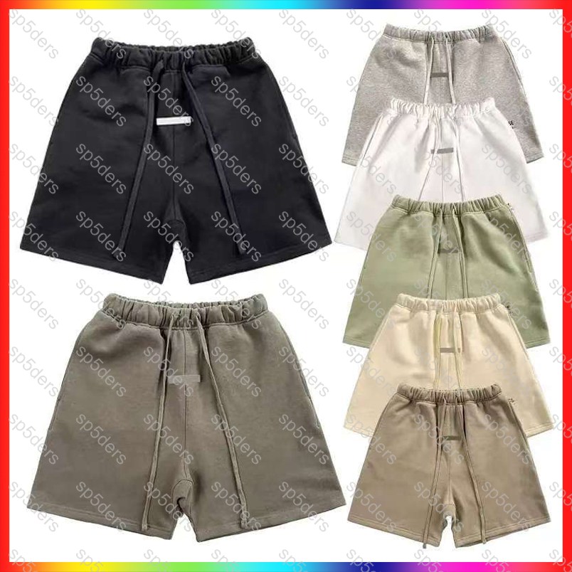 5A Designer Men's and Women's Shorts essential short Sleeve Letter Printed Cotton Round Neck Loose shorts designer essentials t shirt clothing Men's Shirt 03