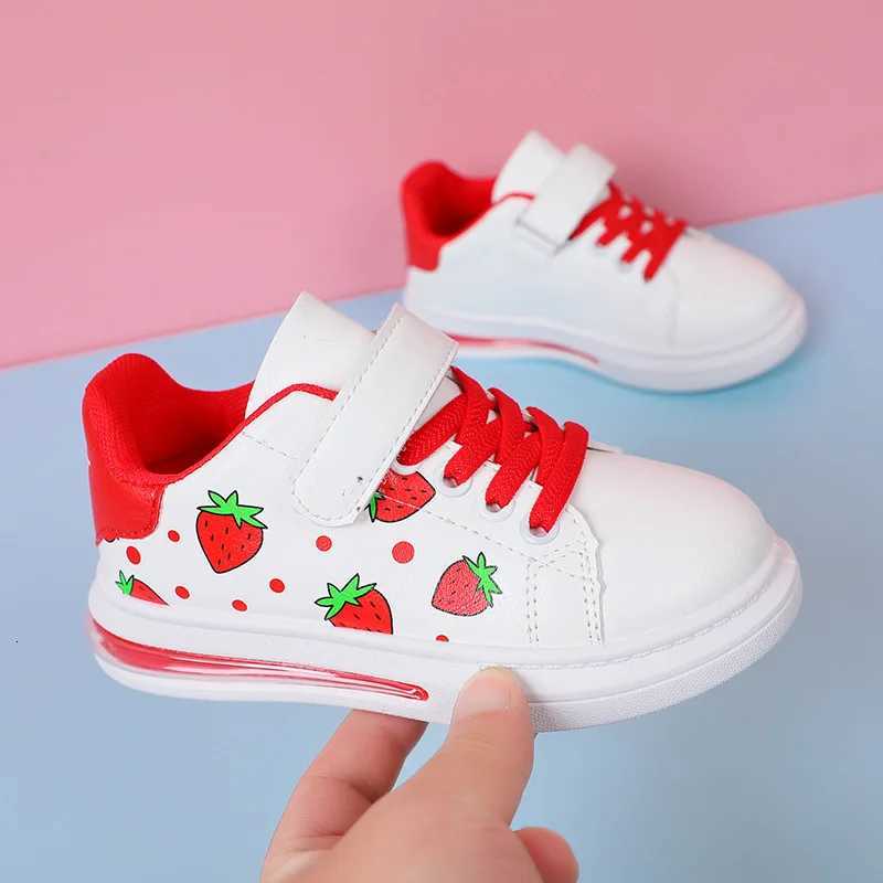White Casual Shoes for Baby Boy Girl Brand Children Sneaker Strberry White Kids Sports Shoes Toddler Walking Shoes 0-3 YearXJ250712