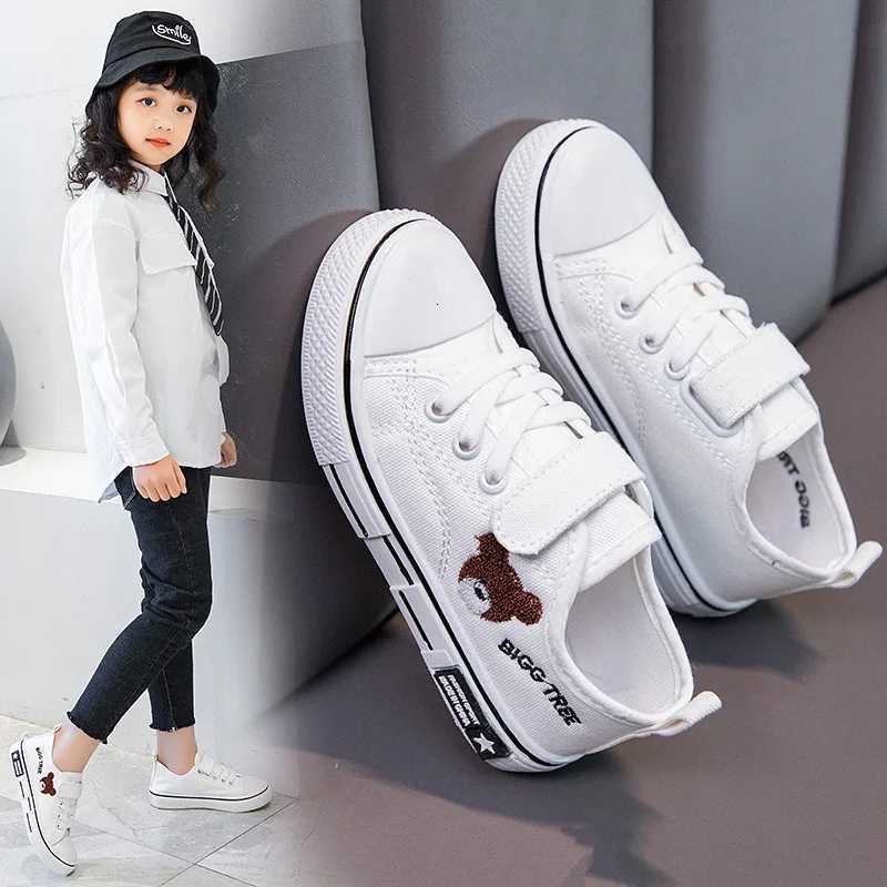 White Kids Shoes Classic Casual Canvas Shoes Breathable Boys Sneakers Brand Toddler Girls Sport Running Shoes Children Trainers XJ250712