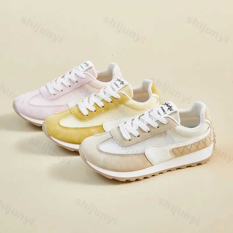 Womens Casual Sports Shoes Breathable Mesh Comfortable N Slip Outdoor Running Shoes Platform Tennis Fi Summer Sneakers XJ250712