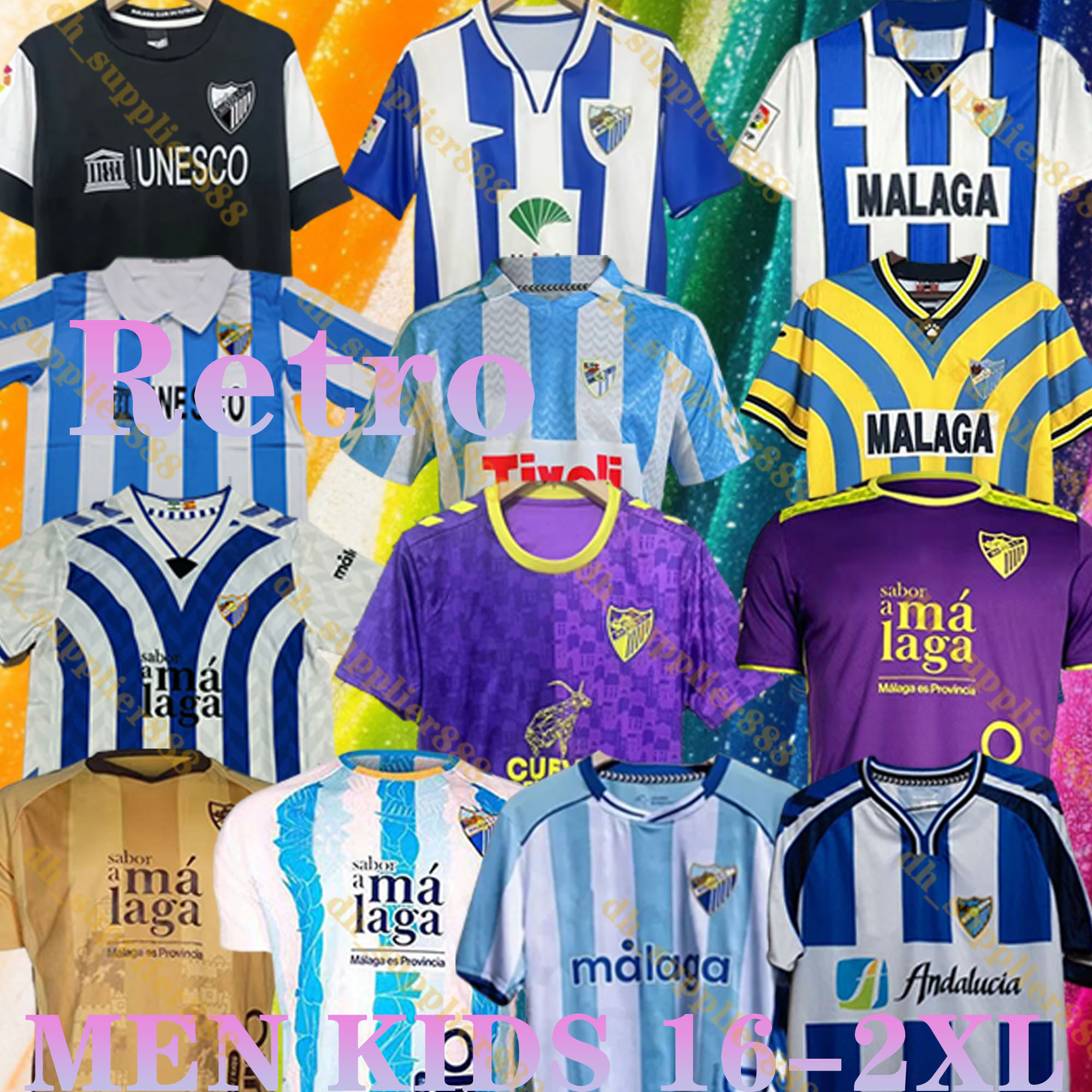 24 25 26 Malaga CF soccer jersey retro 97 98 04 05 06 12 13 ISCO MALAGUISTA JCASTRO JUANPI BUSTINZA Maillots De Foot SANTOS VEST RAMON 2025 2026 men kids kit Football Shirt