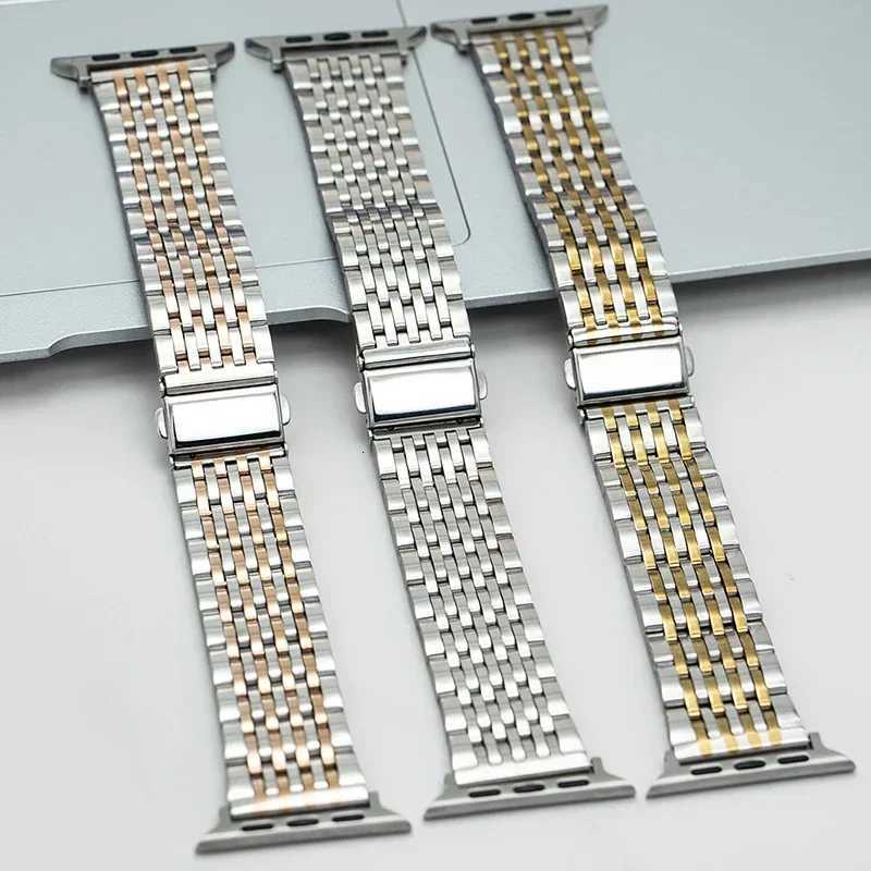 Metal strap for ple strap SE-10 42mm 44mm 38/40/41mm stainless steel bracelet i series 10 9 8 7 6 SE tra 2 49mm watchband Y250712