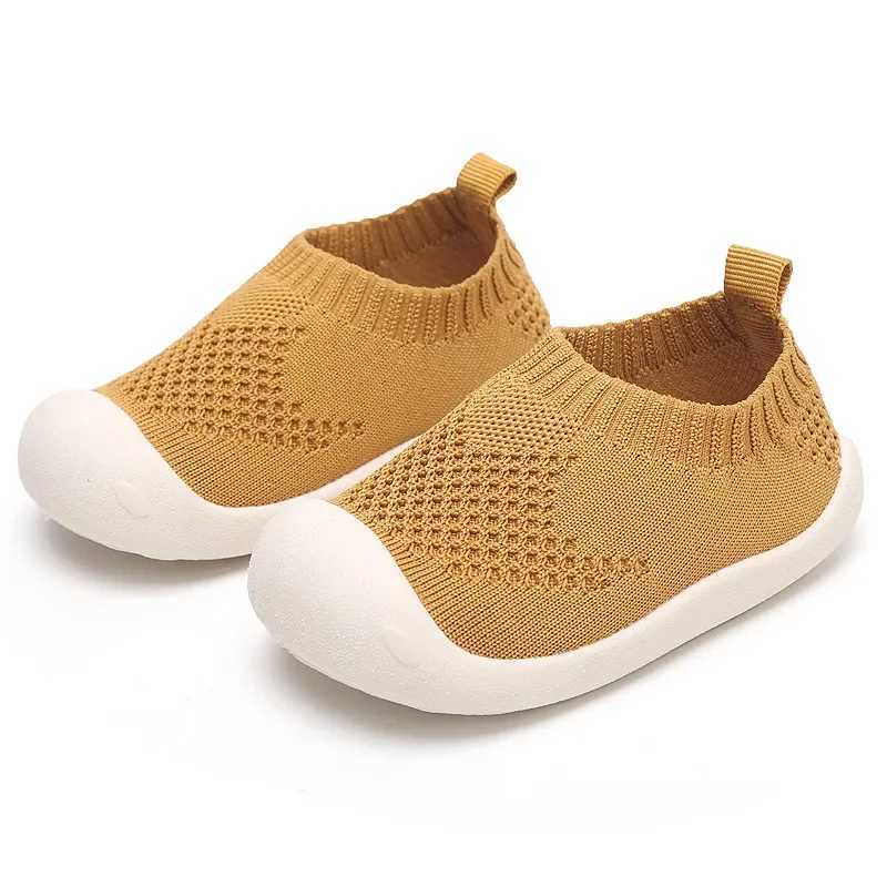 Baby Boys Casual Shoes Toddlers Girls Sneakers Stretch Fabric Kids Shoes Slip-on Soft Anti-skid Children Breathable Baby Flats XJ250712