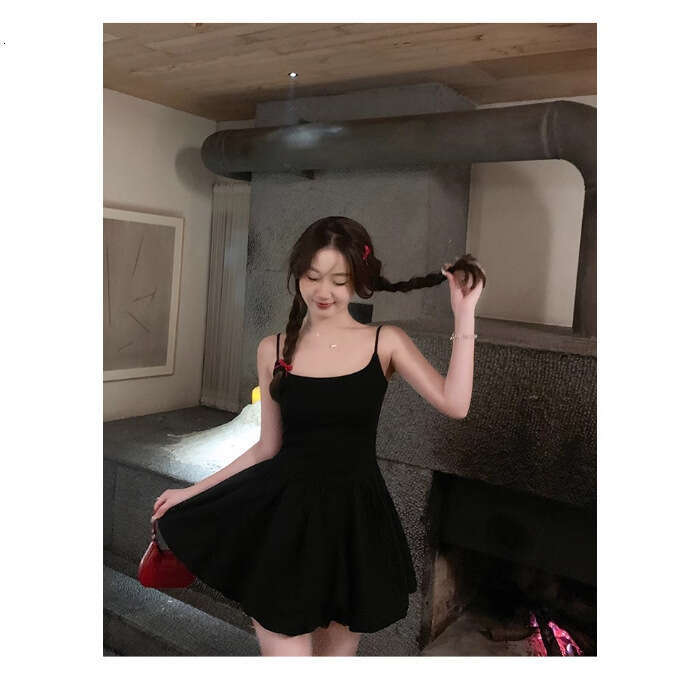 French Style Gentle White Strap For Women Summer Slim Fit Slimming Puff Princess Birthday Short Dress B5