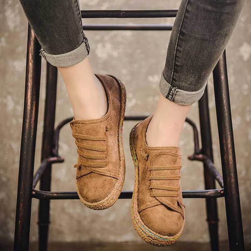 Womens Shoes Flat Bottom Lace-Up Loafers Ladies New Autumn Casual Outdoor Lazy Shoes Comfortable Light Solid Color Flat Shoes XJ250712