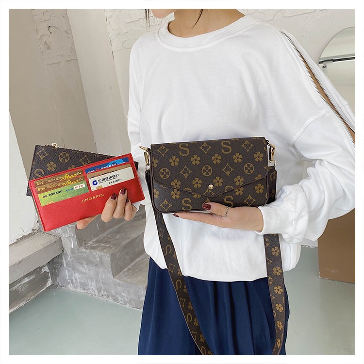 Envelope bag new vintage old flowers all go with senior sense chain mini cross-body bag small square bag