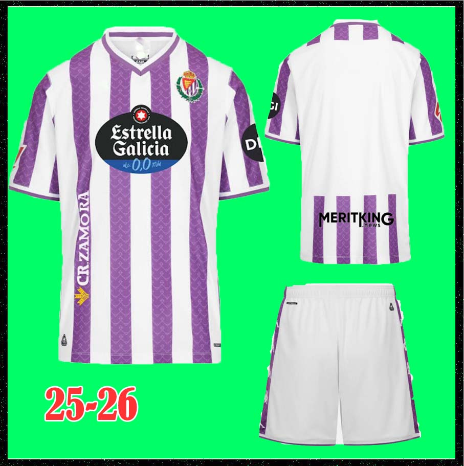 2025 2026 Real Valladolid HOME soccer jersey AWAY 25 26 CAMISETA AMALLAH MONCHU KOMBAT SERGIO LEON G.PLATA I.SANCHEZ MARCOS ANDRE football shirt Men Kids kids