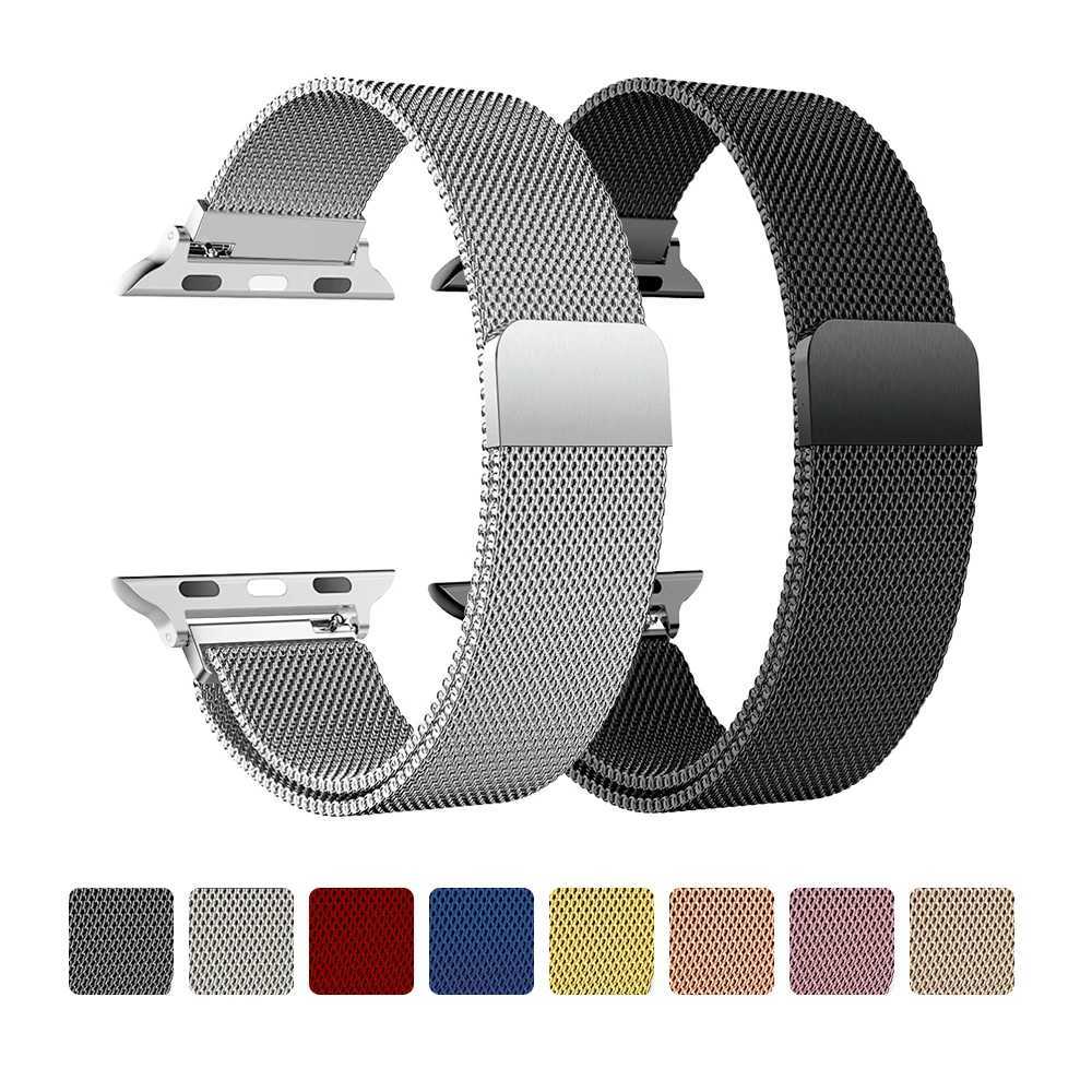 Milanese Strap for Apple Watch Series 2 49 46mm 42mm 44mm 40mm 45mm 41mm 38mm Bracelet for i Series 10 9 3 6 5 SE 7 8 Strap watchband Y250712