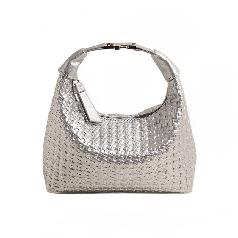 Luxury Brand Designer Bag French Niche Woven Pattern Handbag For Women 2025 Spring Summer Simple Versatile Dumpling Bag Commuting Textured Crossbody B