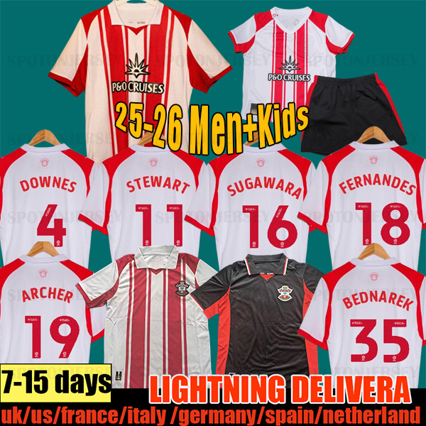 South amptons fc ARIBO#7 southamton fc 25 26 REDMOND 1992 WARD-PROWSE ELYOUNOUSSI ROMEU#6 Football shirts adult men kids kit set SAINTS