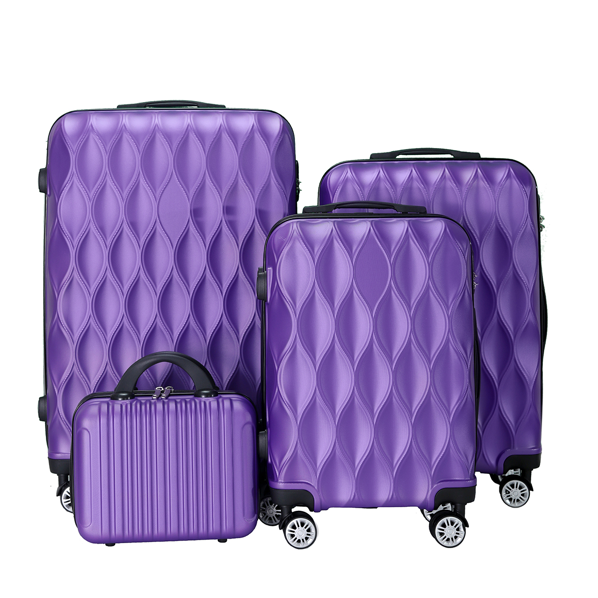 4-piece suitcase set, large capacity, family trip, business, home storage, birthday gifts, Valentine's Day gifts