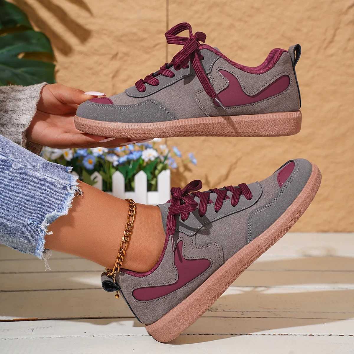 2025 New Ladies Grey Sneakers Soft-soled Comfortable Shoes Women Leisure Joker Walking Shoes Tennis Feminino Zapatillas Mujer XJ250712