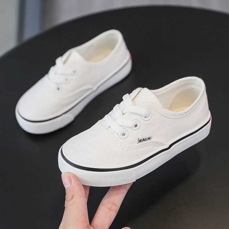 New Spring and Fall Childrens Canvas Shoes Girls Small White Shoes Summer New Breathable Baby Cloth Shoes Board Shoes Boys Shoes XJ250712