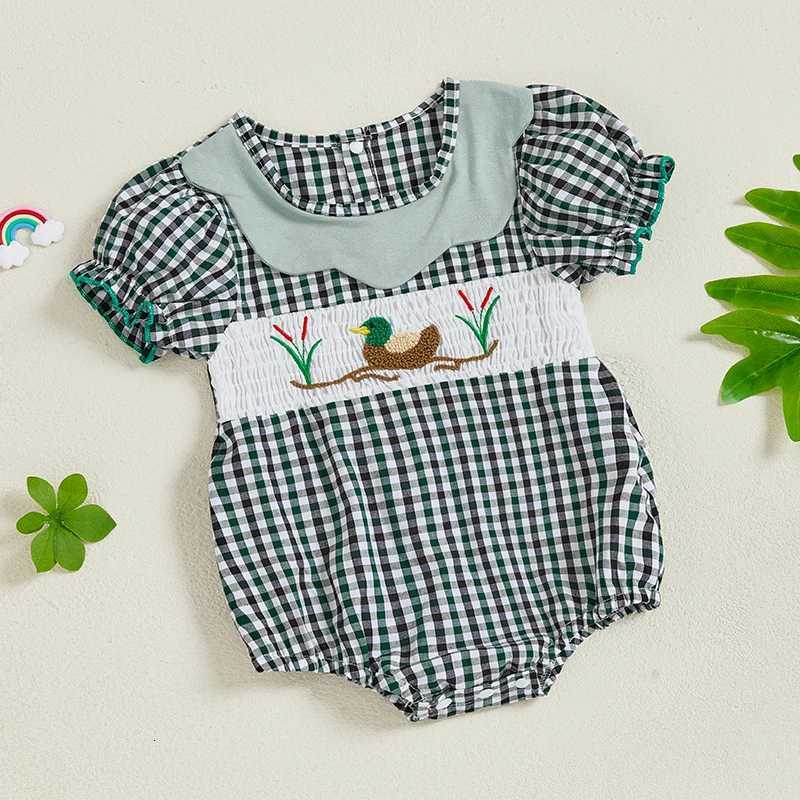 Infant Girl Floral Print Ruffle Sleeve Romper Jumpsuit Summer Outfit Newborn Bodysuit Playsuit Fashion Clothing W250712