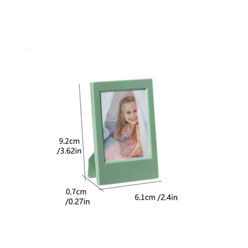 1pc Suitable For Polaroid Mini 3 Inch Classic Vertical Picture Creative Seven-color Set Color Photo Frame Table H260306