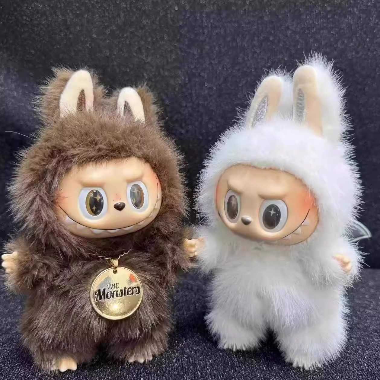 17cm The Monster Labubu Series Zimo Angel Purple Red Vinyl Creative Change Dolls High Quality Blind Box Gift X2505281