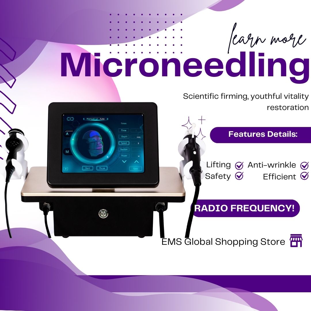 RF Microneedling Device For Tightening Skin and Reducing Stretch Marks Professional Aesthetic Equipment For Sale