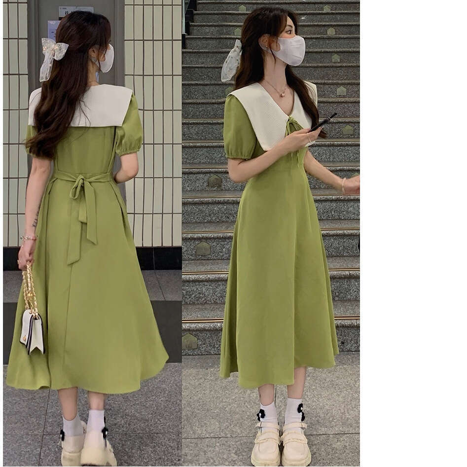 French Hepburn Style Petite For Women New Little Black Elegant Slimming A-Line Dress Summer B5