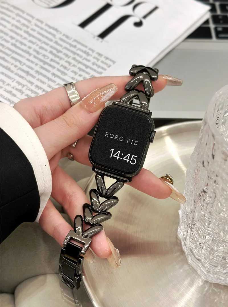 Metal Strap for ple se 40mm Band 44mm 45 38 41 42 49mm Bracelet for i Series 9 tra 8 7 6 5 4 3 watchband Y250712