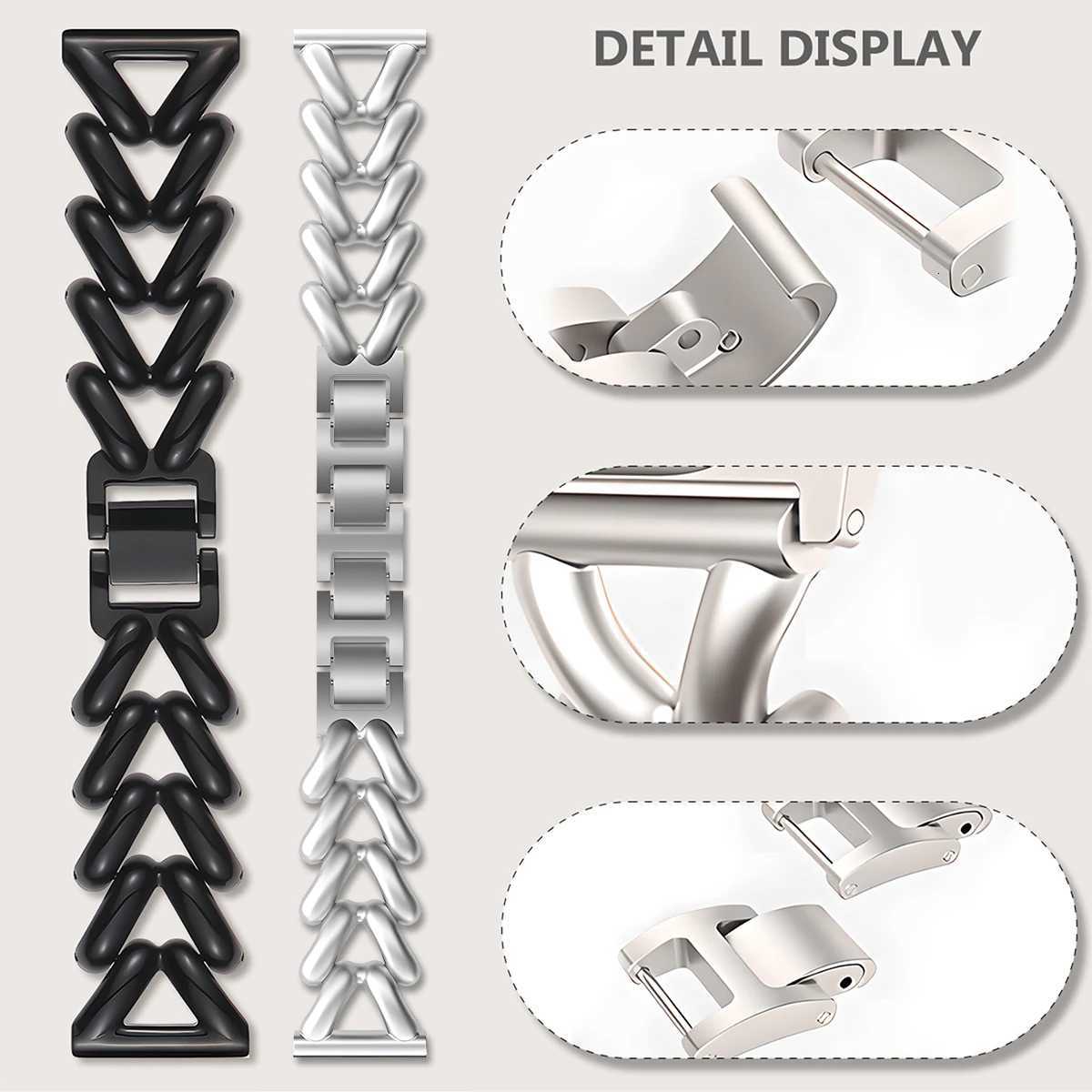 20mm Band for Samsung Galaxy 7 6 5 4 40 44mm 6classic Active 2 Stainless Steel Chain Bracelet for Huei GT2/3 Str watchband Y250712