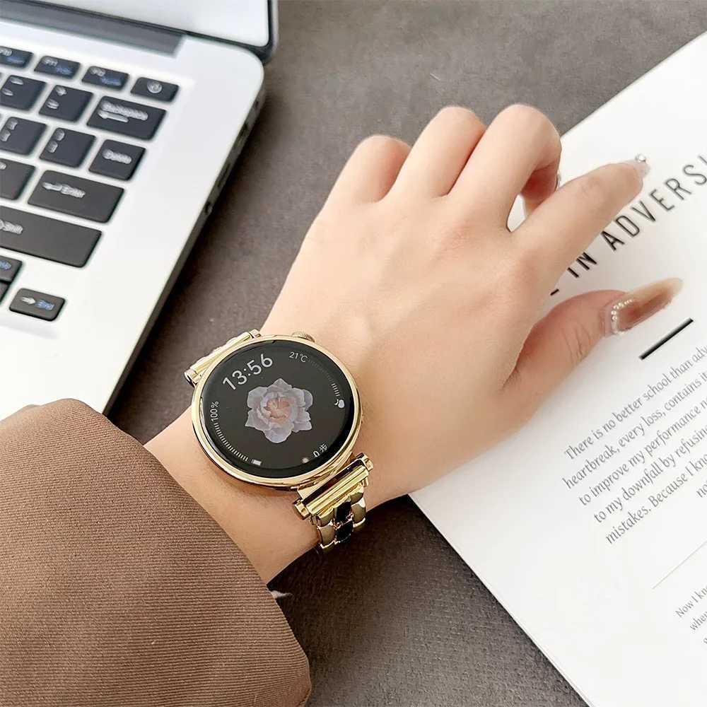 18mm 20mm mm Metal Chain Band for Huei GT4 41mm Wen Bracelet for Samsung Galaxy 7/5/6 44mm 40mm Galaxy FE Active 1/2 watchband Y250712