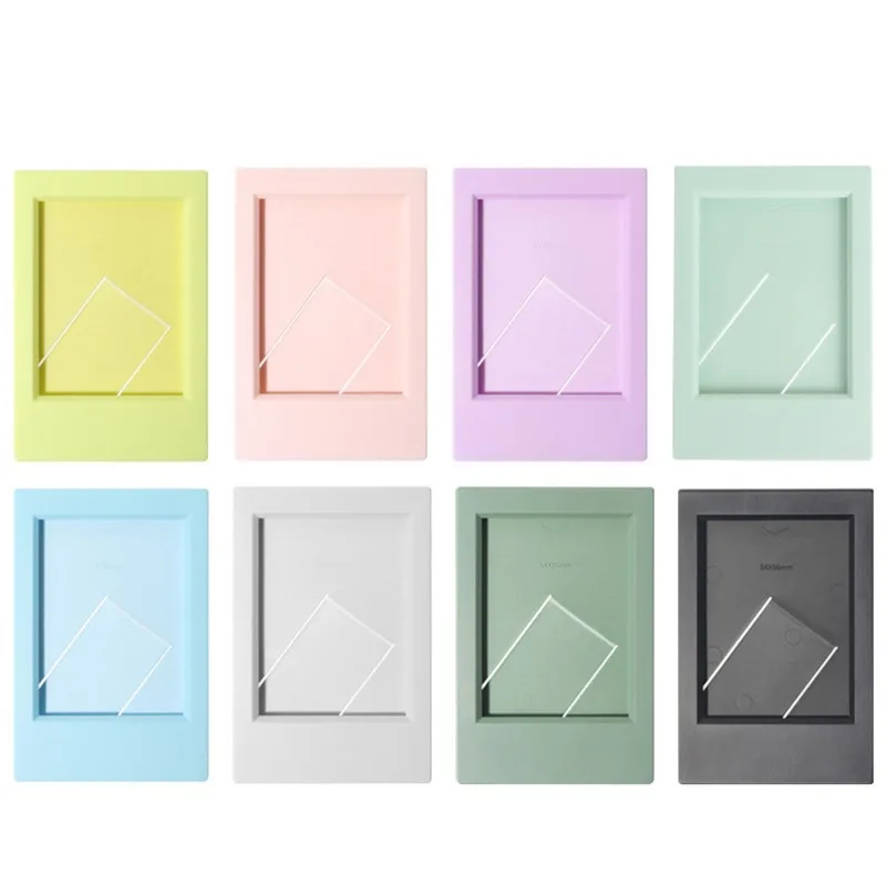 1pc Suitable For Polaroid Mini 3 Inch Classic Vertical Picture Creative Seven-color Set Color Photo Frame Table H260306