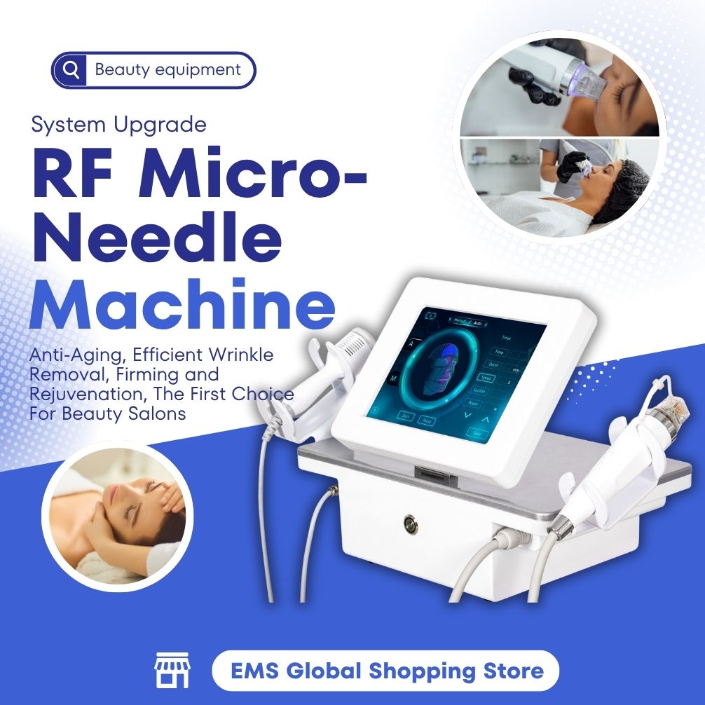 RF Facial Treatment Machine For Skin Rejuvenation Anti-Wrinkle Beauty Salon Equipment With Microneedling RF Technology