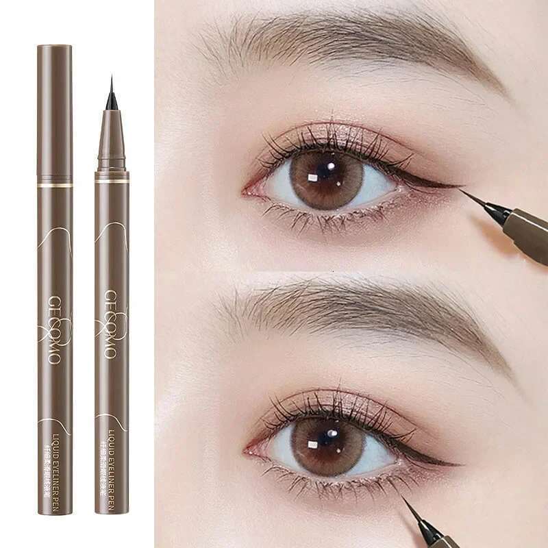Ultra Thin Black Brown Lower Eyelash Eyeliner Pen Waterproof Lasting Smooth Lying Silkworm Eyes Liner Pencils Eye Makeup Tools X25071