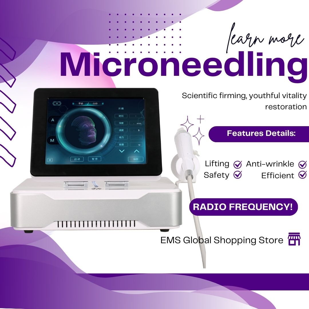 Microneedle RF Beauty Device For Skin Rejuvenation and Anti-Aging Treatment RF Equipment For Export and Clinics