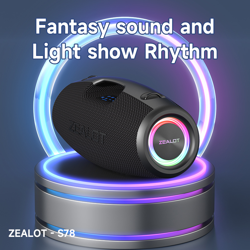 S78 Double Pairing Wireless Speaker 360 Degree Stereo with Portable Bluetooth Speaker