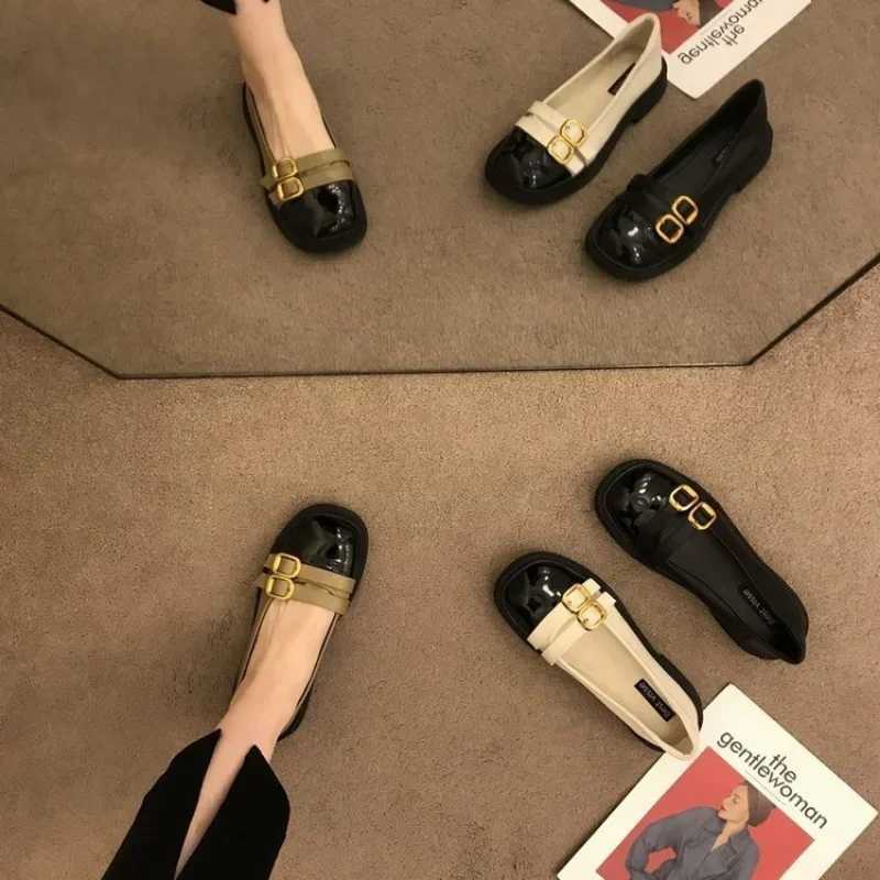 igh Quality Mary Jane Shoes Female New British Style Flat Sole Women Shoes Fi Belt Buckle Casual Shoes Zapatos XJ250712