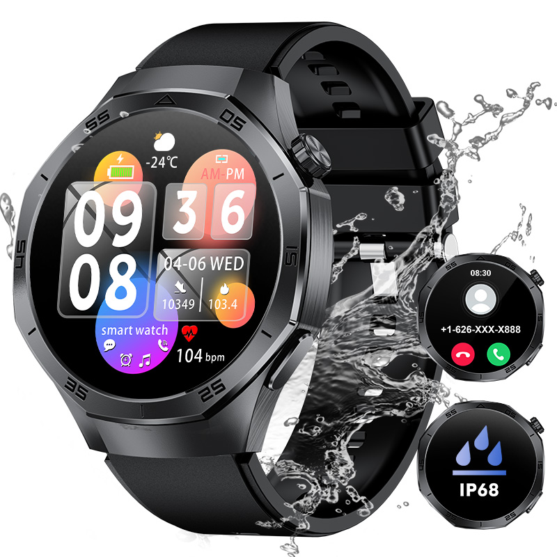 LIGE Smart watches, men's and women's (answering/making calls), heart rate, sleep monitoring, pedometer, activity tracker with over 120 spor