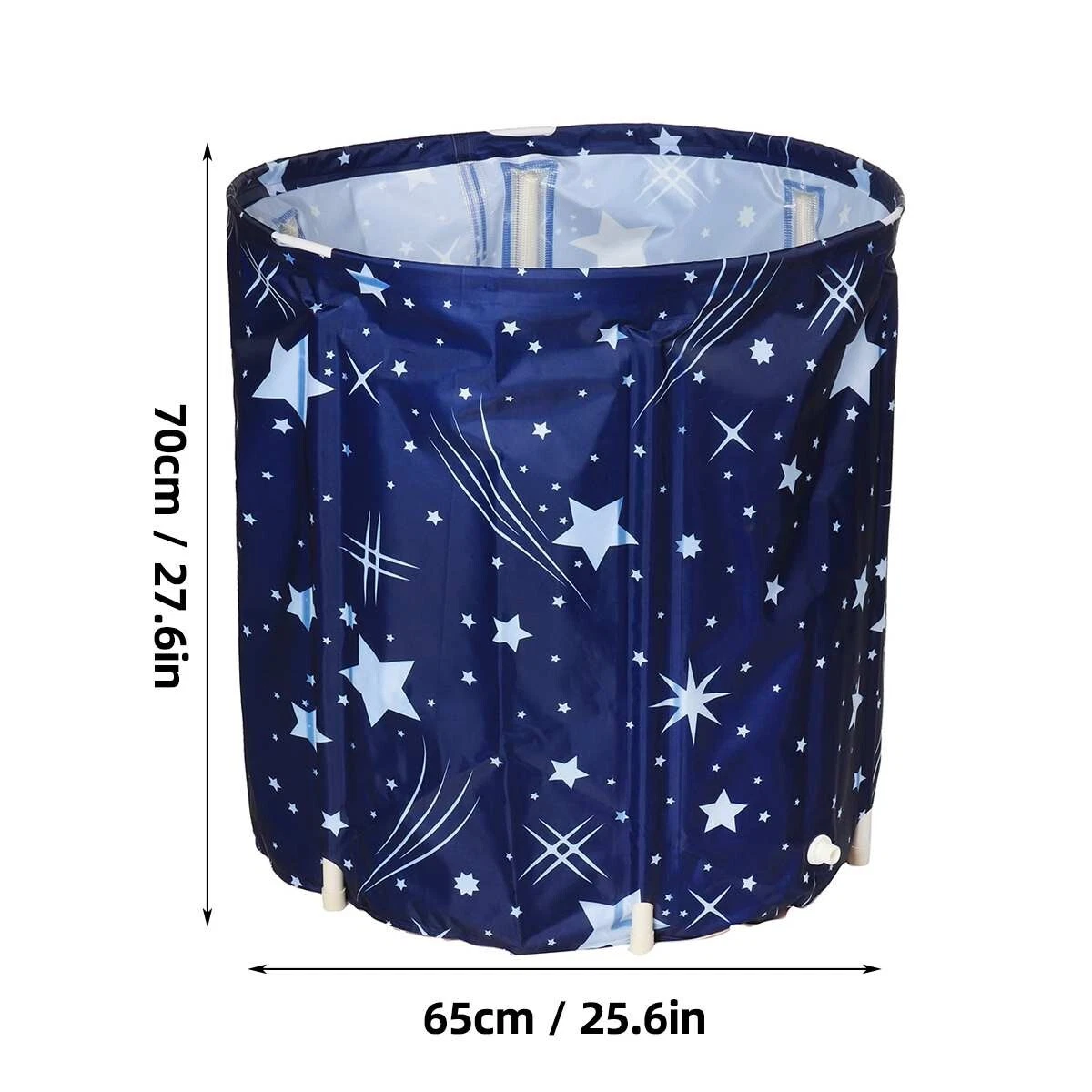 Folding Bath Tub Household Thickened Insulated Bathtub Portable Round Enlarged Bathing Bucket Foldable Bathroom SPA Bucket