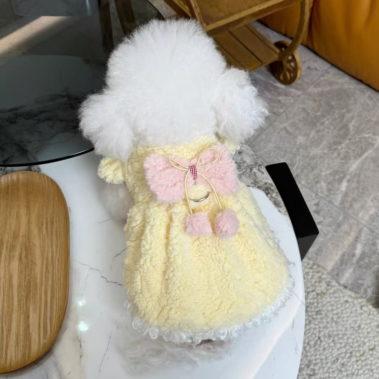 T690 Flying Sleeve Princess Dress Dog Cat Pull Cardigan Button Jacket