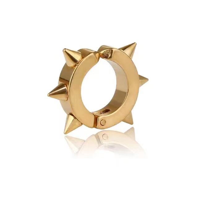 Body Jewelry 1PC Non-pierced Earrings Non-hole Classic Fake Hoop Earring Punk Without Piercing Hip-hop Ear Bone Buckle Clips