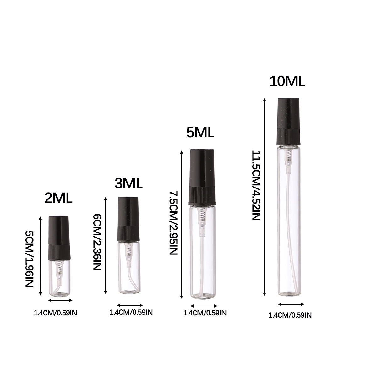 2-10ml refillable perfume spray bottle, travel spray, gift set, mini portable, Halloween Christmas gift