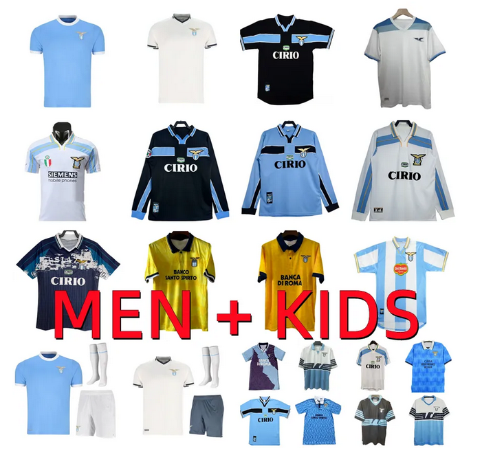2024 2025 2026 SS Lazio soccer jersey 24 25 26 GASCOIGNE NEDVED SIMEONE GUENDOUZI PEDRO ROMAGNOLI Home away third shirt Football uniform fans version men adult kids
