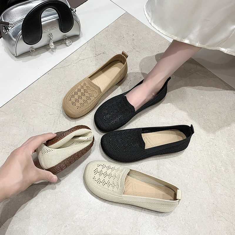 2025 Womens Shoes 2025 Womens Shoes Womens Sneakers Free Shipping Shoes Summer Breathable Knitted Casual Shoes XJ250712