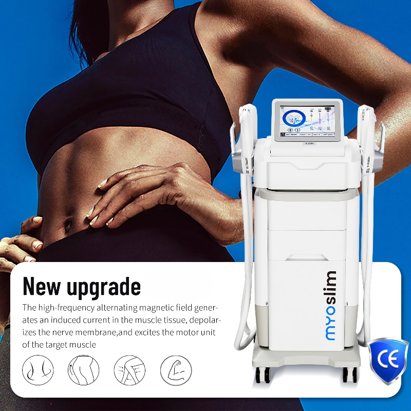 Myoslim Professional rf Machine Body Sculpt Myoslim Body Contouring Shaping Body Muscle Stimulator 15 tesla 6500w