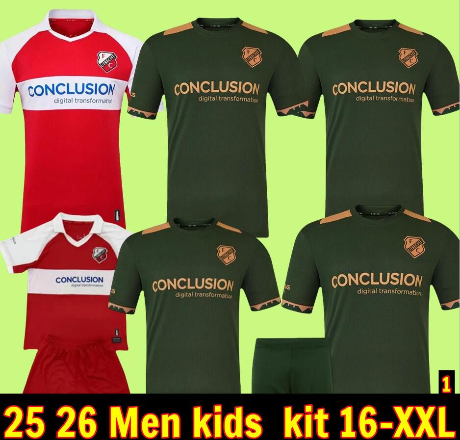 2025 2026 FC Utrecht Soccer Jerseys 25 26 home away football shirt Men kids kits
