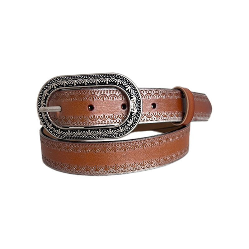 Fashion Pieces Gradient Leather Belt Belt Womens Trend Niche Dark Gradient