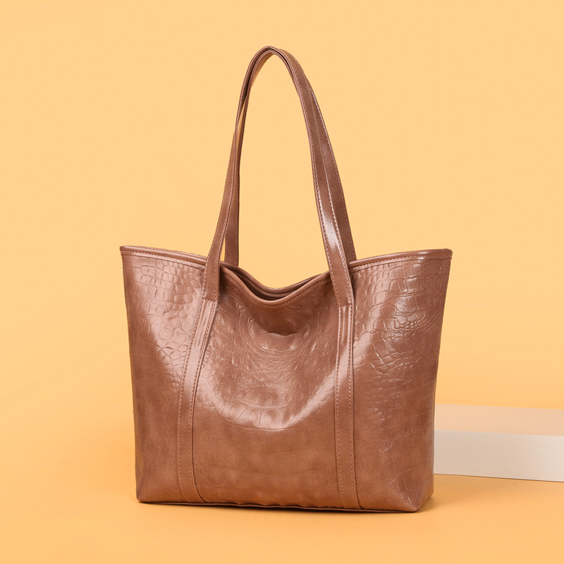 Soft Leather Women's Bag Fashion Trend Shoulder Bag Large Capacity Tote Bag