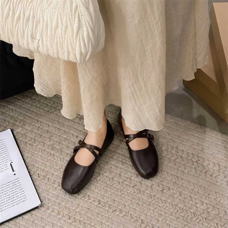 Spring/Summer Elegant Mary Jane Casual Flat Shoes New Fi Soft Comfortable Ballet Shoes Women Shoes for Women XJ250712