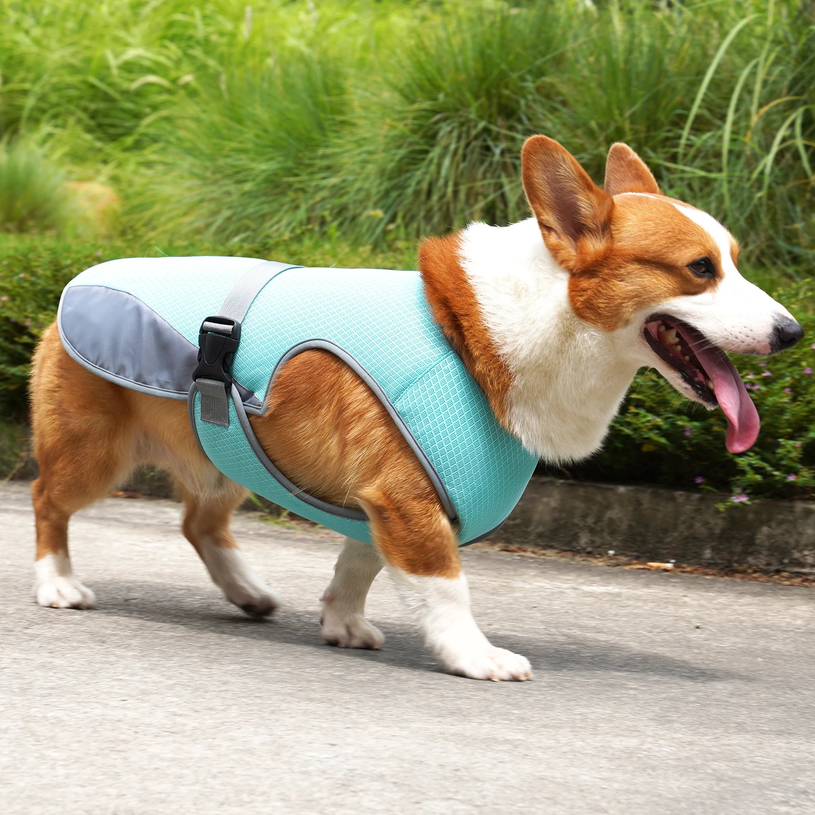 Cooling Vest - Breathable Dog Vest for Summer Days - Adjustable Lightweight Cooling Jacket with Reflective Strips 250716